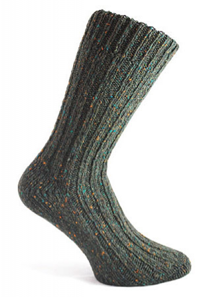 Donegal Socks dark green nep -327-